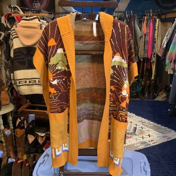 Jackets & Blazers - Colorful Open Front Cardigan